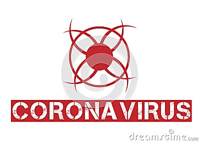 Illustration of coronavirus, dangerous virus 2020 Stock Photo